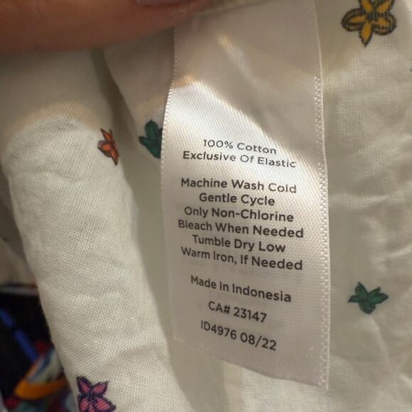 Talbots Plus sz. 3X white and floral blouse, sunny, summer, work, career #3753 - Picture 8 of 8